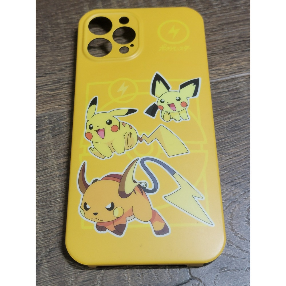 Pokemon Pikachu Pichu Raichu Yellow iPhone 13 Pro Max Case Anime Cover
